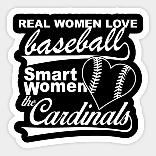 love baseball love cardinals Sticker